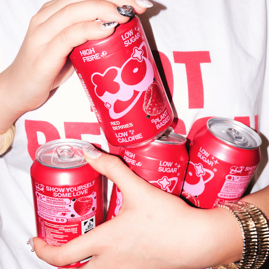 XO Soda Frutti Rossi — Cartone da 12 × 330 ml
