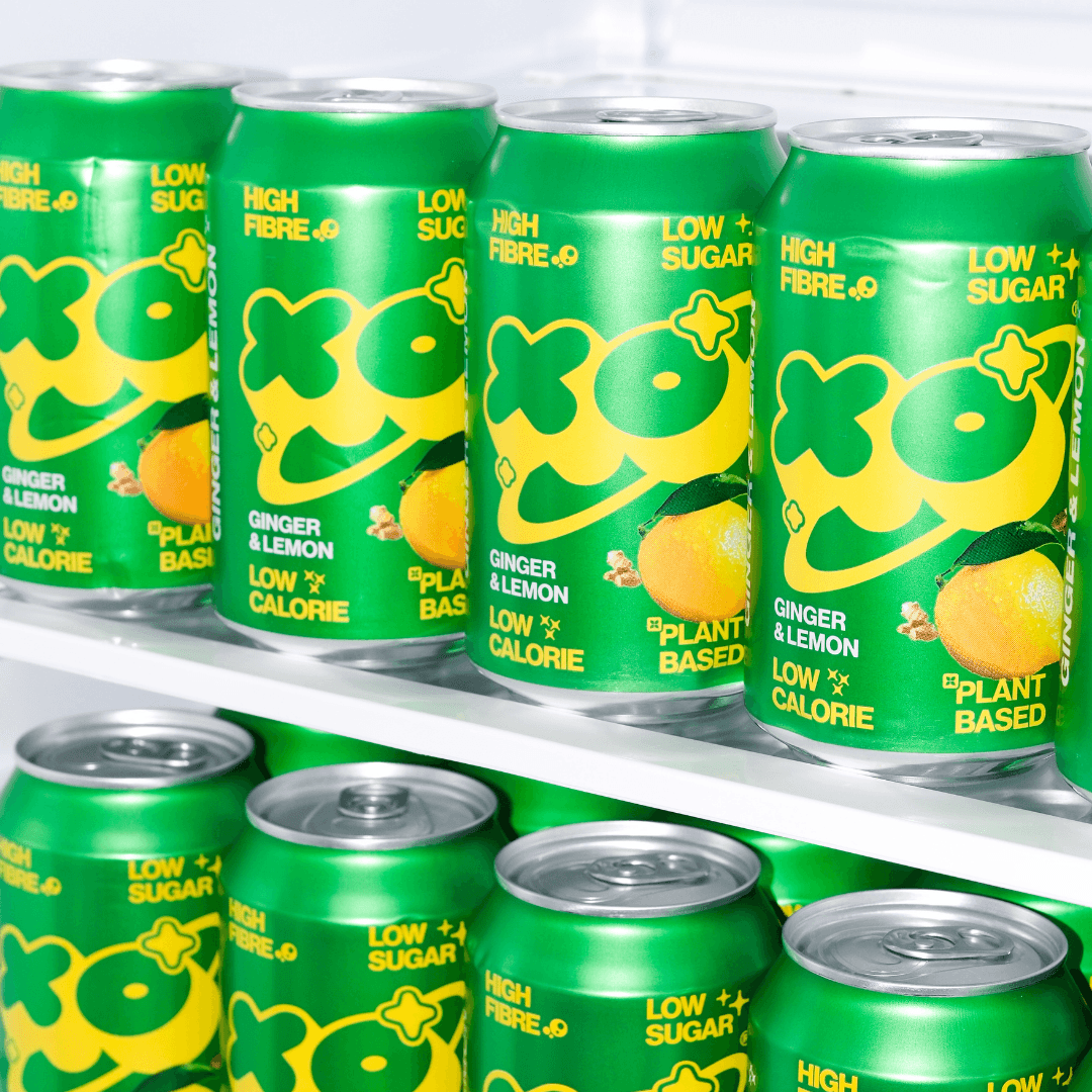 XO Soda Zenzero & Limone — Cartone da 12 × 330 ml