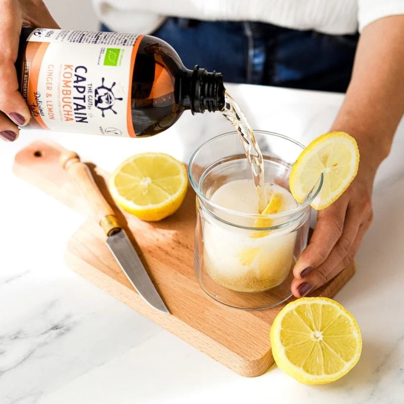 Kombucha Zenzero & Limone — Cartone da 12 × 400 ml