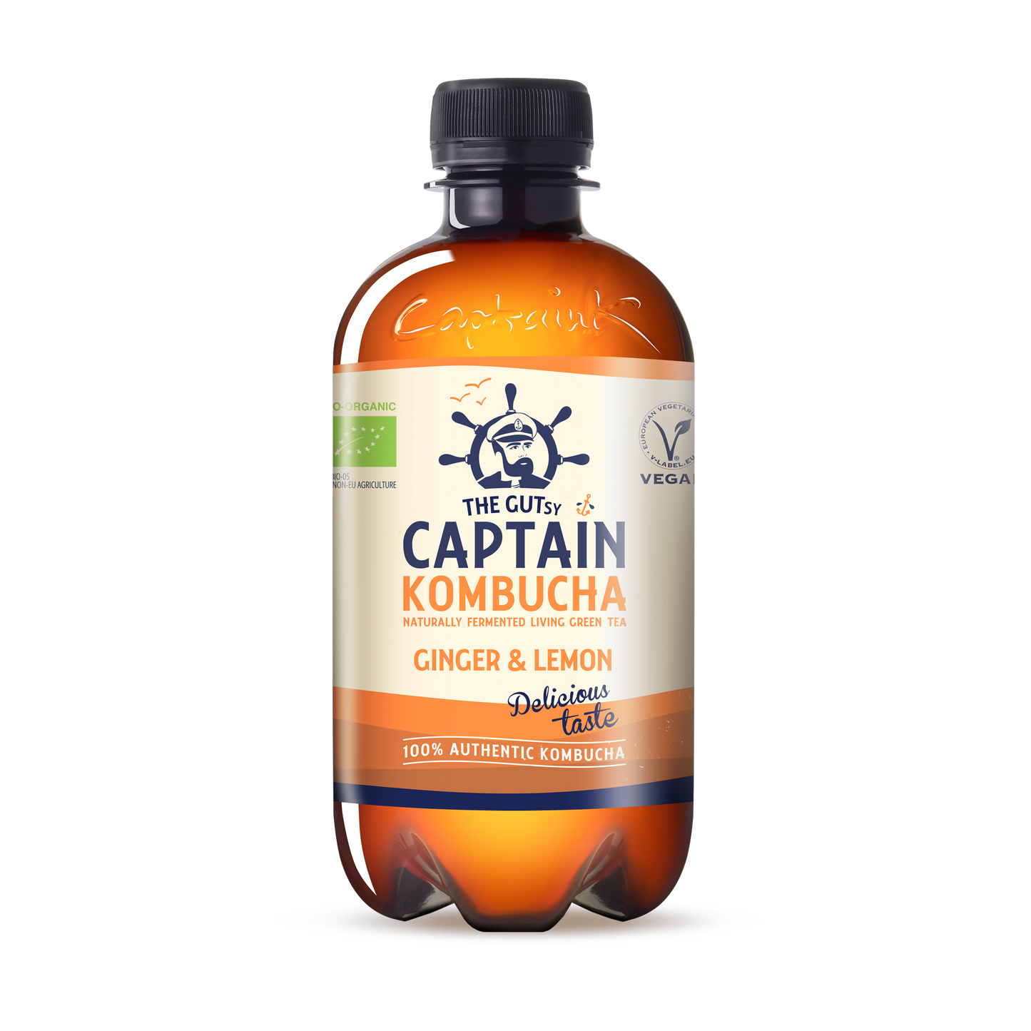 Kombucha Zenzero & Limone — Cartone da 12 × 400 ml