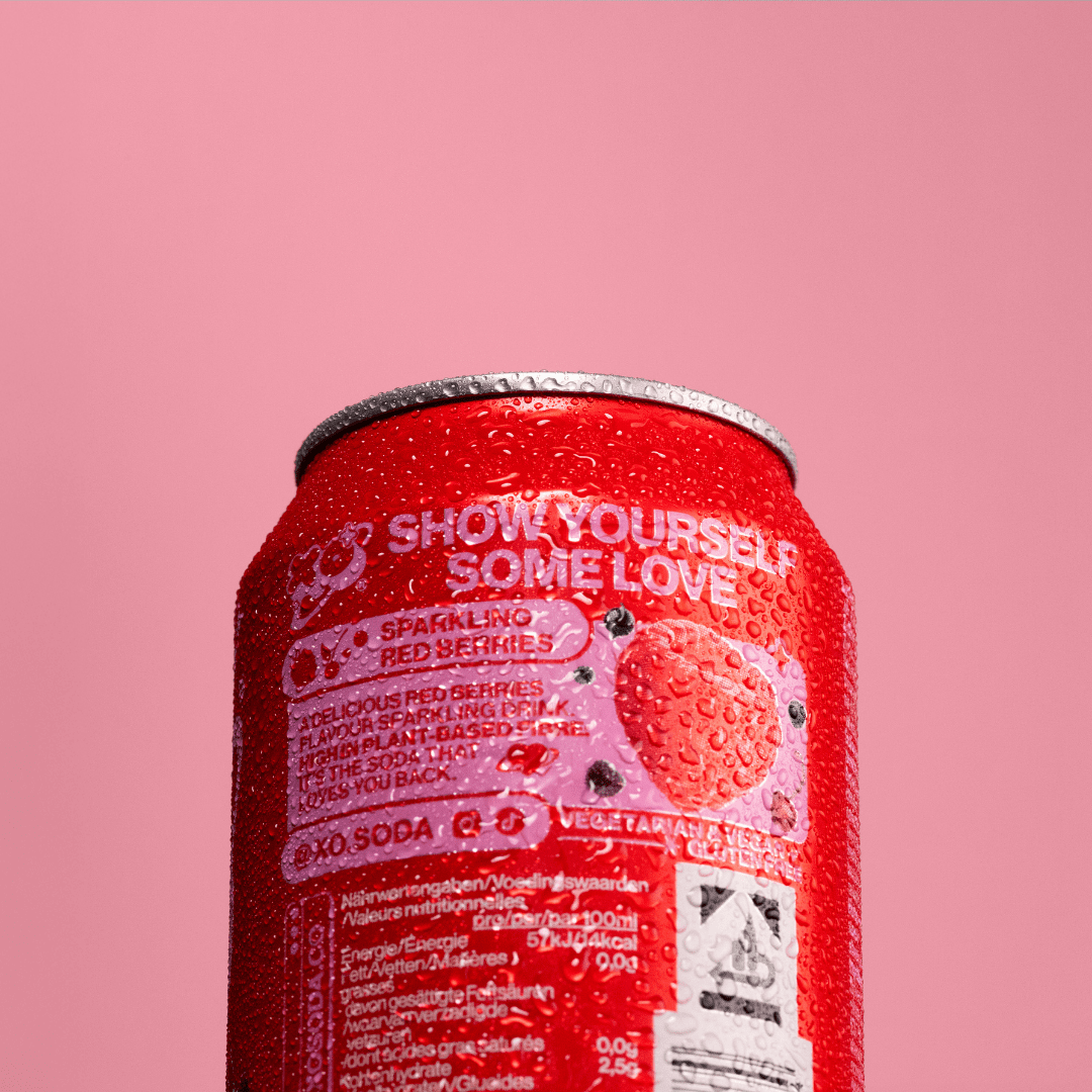 XO Soda Frutti Rossi — Cartone da 12 × 330 ml
