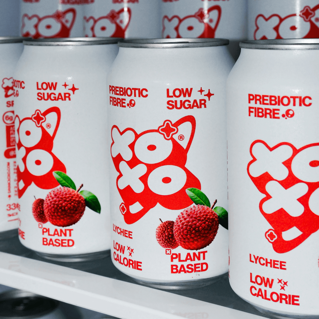 XO Soda Litchi — Cartone da 12 × 330 ml